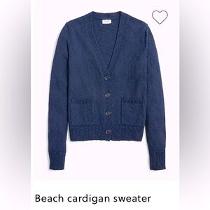 NWT navy JCrew cardigan